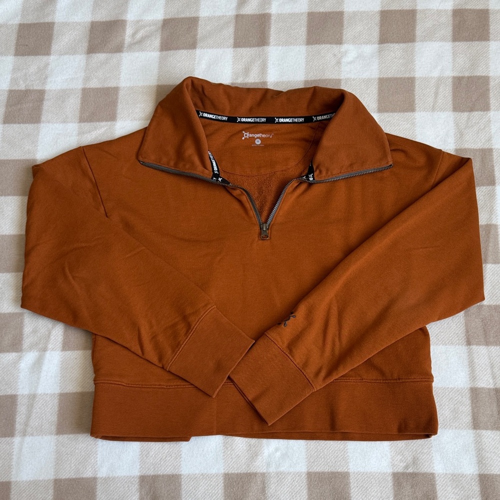 Orange Theory Cropped Quarter Zip